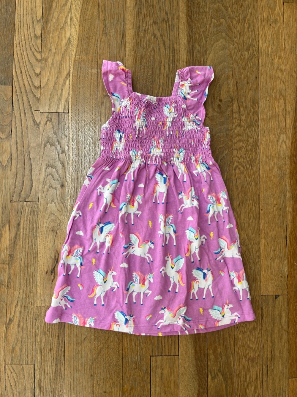 Hatley Pink Unicorn Smocked Sundress